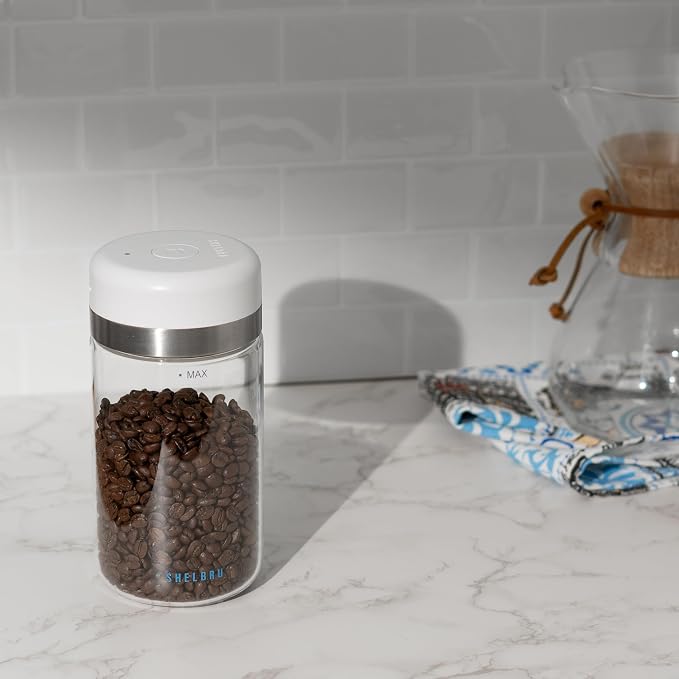 Smart Coffee Container & Food Storage w/Electric Vacuum Seal, Airtight Coffee - Image 9
