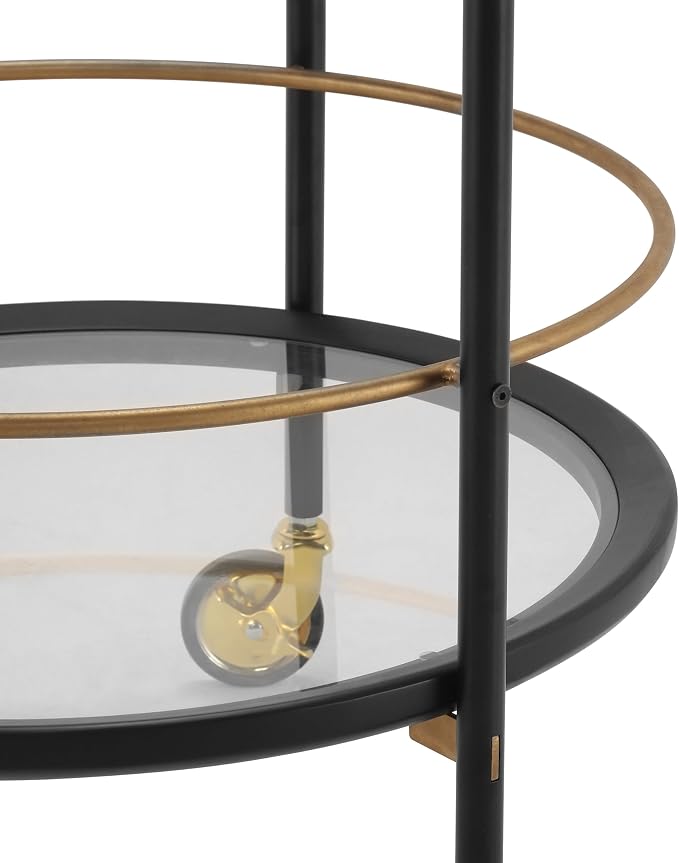 GDFStudio Modern Round Bar Cart - Image 7