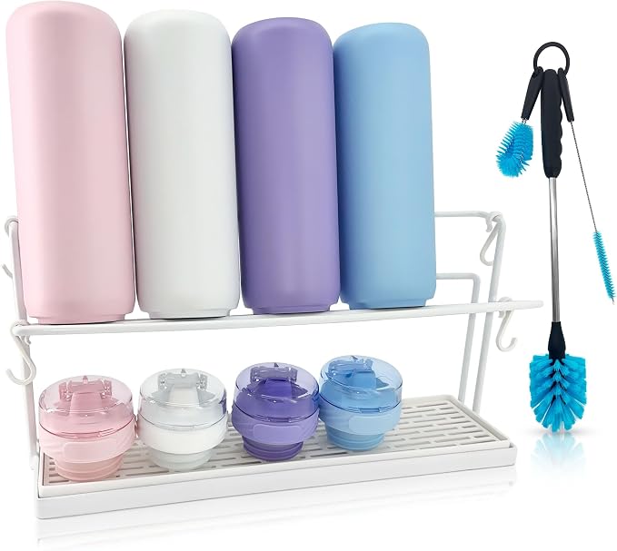 Water Bottle Drying Rack for Kitchen Counter – Cup Drying Rack, Mug & Glass by Unknown