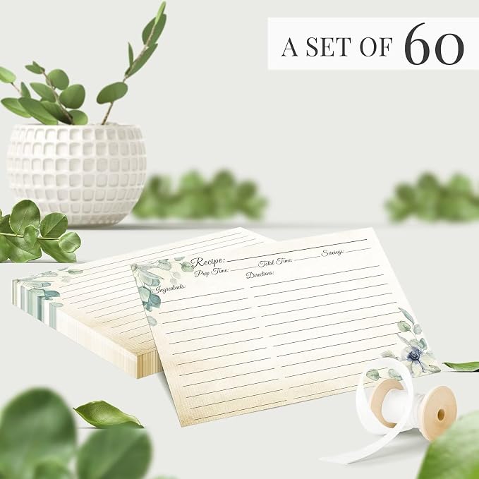 Recipe Cards 4x6, Premium Double-Sided Recipe Cards - Image 5