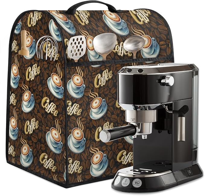 Coffee Kitchen Aid Mixer Cover Compatible Stand Mixer Dust Cover | Brown Cup - Image 5