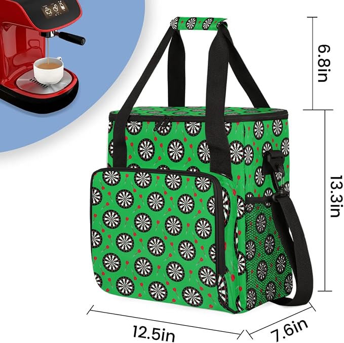 Dart Board Coffee Maker Travel Bag, Dart Board Large Carrying Storage Case - Image 2