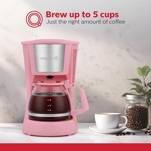 Holstein Housewares 5 Cup Drip Coffee Maker – Compact and User-Friendly - Image 2