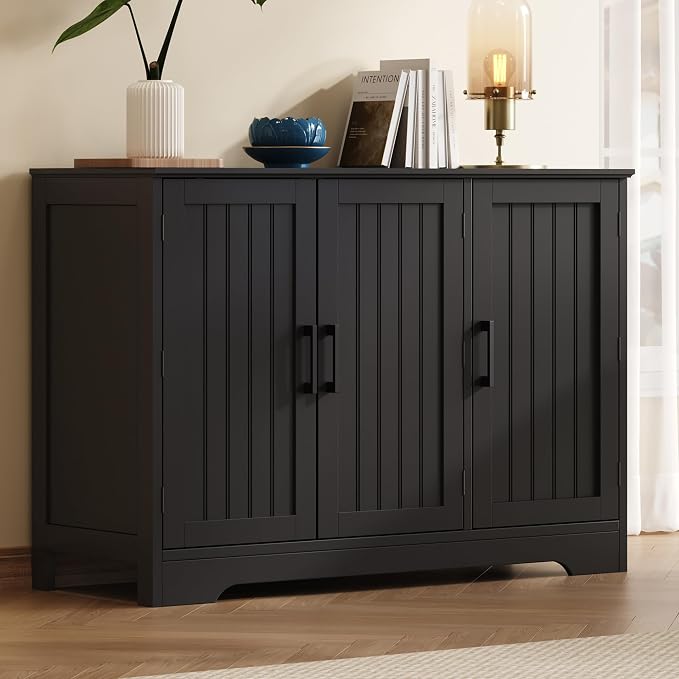 ChooChoo Modern Sideboard Buffet Cabinet, Coffee Bar Storage Cabinet - Image 2