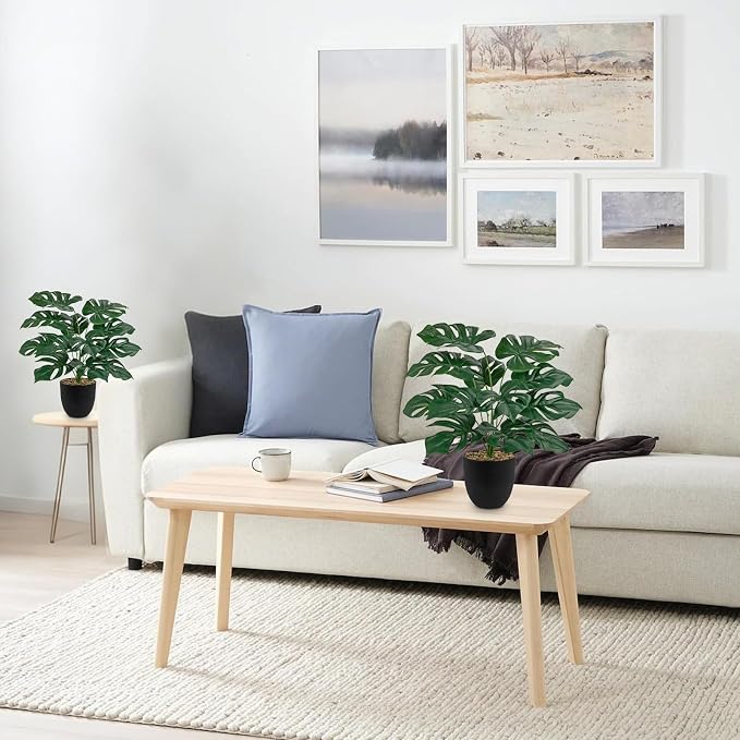Briful Lush Artificial Monstera Plant - Image 2