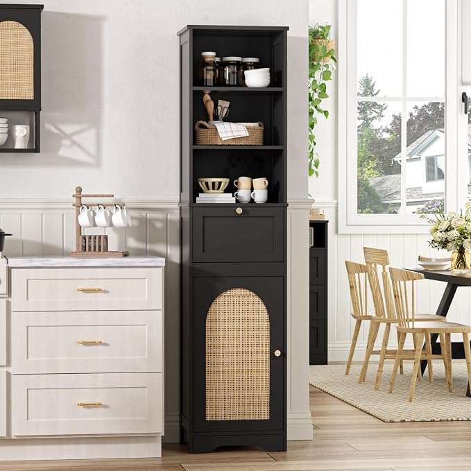 FiveWillowise 67" H Bathroom Storage Cabinet - Image 4