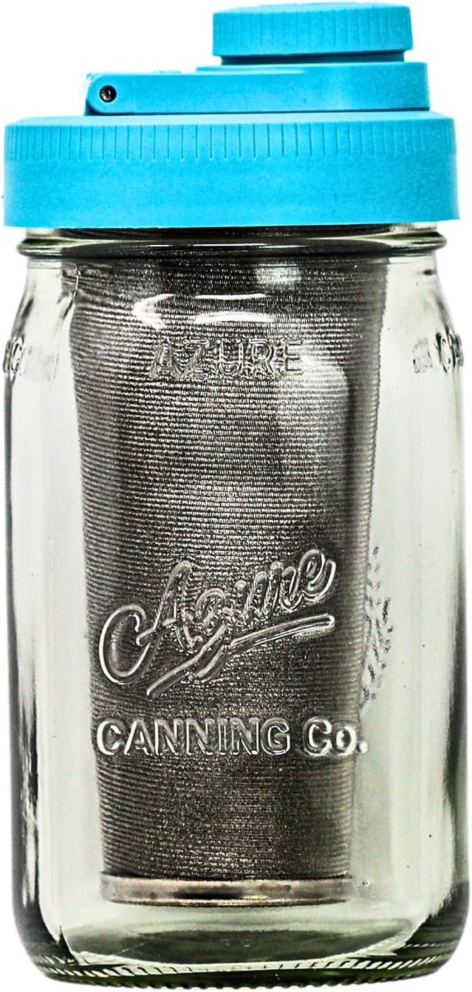 Brewing America Mason Jar Cold Brew Coffee Maker Infuser: Made in USA Wide by BrewingAmerica