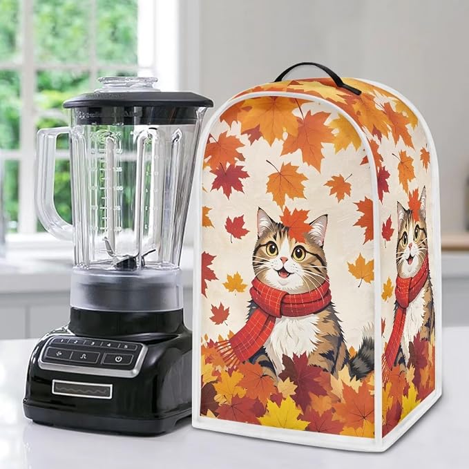 Leaves Cat Blender Dust Cover Appliance Covers - Image 5