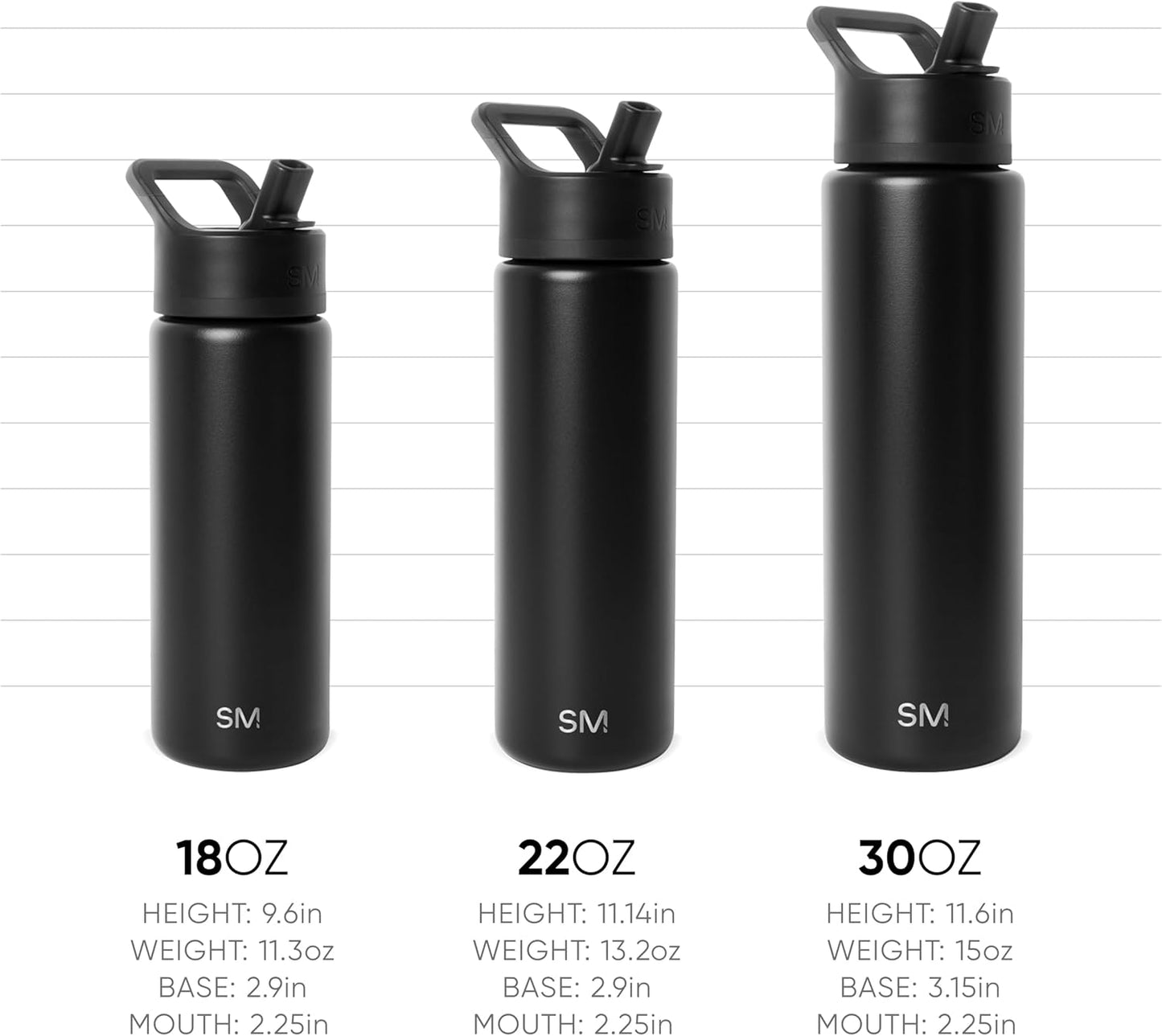 Simple Modern Kids Water Bottle with Straw Lid Vacuum Insulated Stainless Steel Metal Thermos Bottles | Reusable Leak Proof BPA-Free Flask for School | Summit Collection | 18oz, Raspberry Vibes