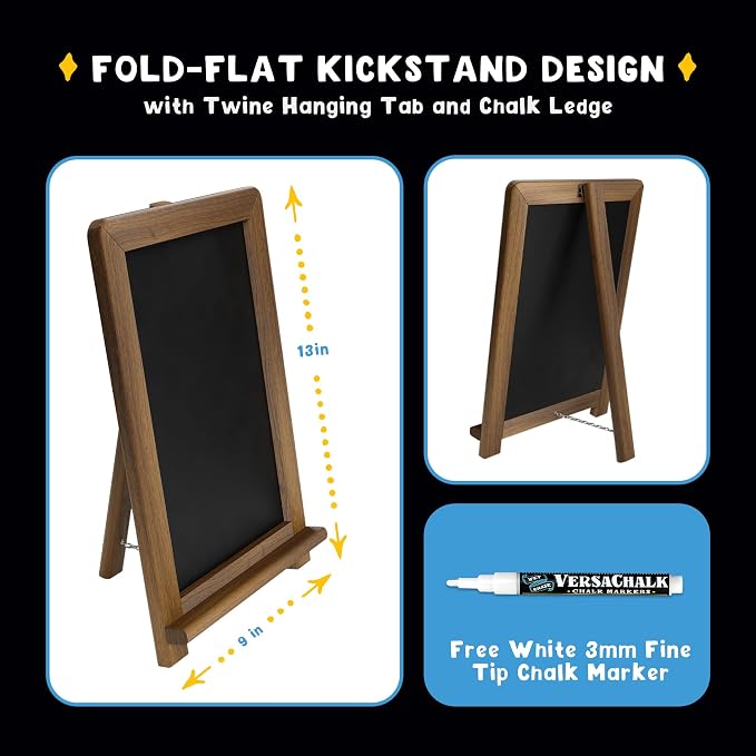VersaChalk Kickstand Tabletop Chalkboard - Image 3