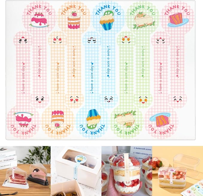 Beyonday 300pcs Handmade Lollipop Baking Stickers by beyonday