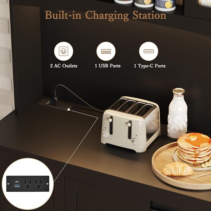 Garvee Kitchen Pantry Cabinet - Image 6
