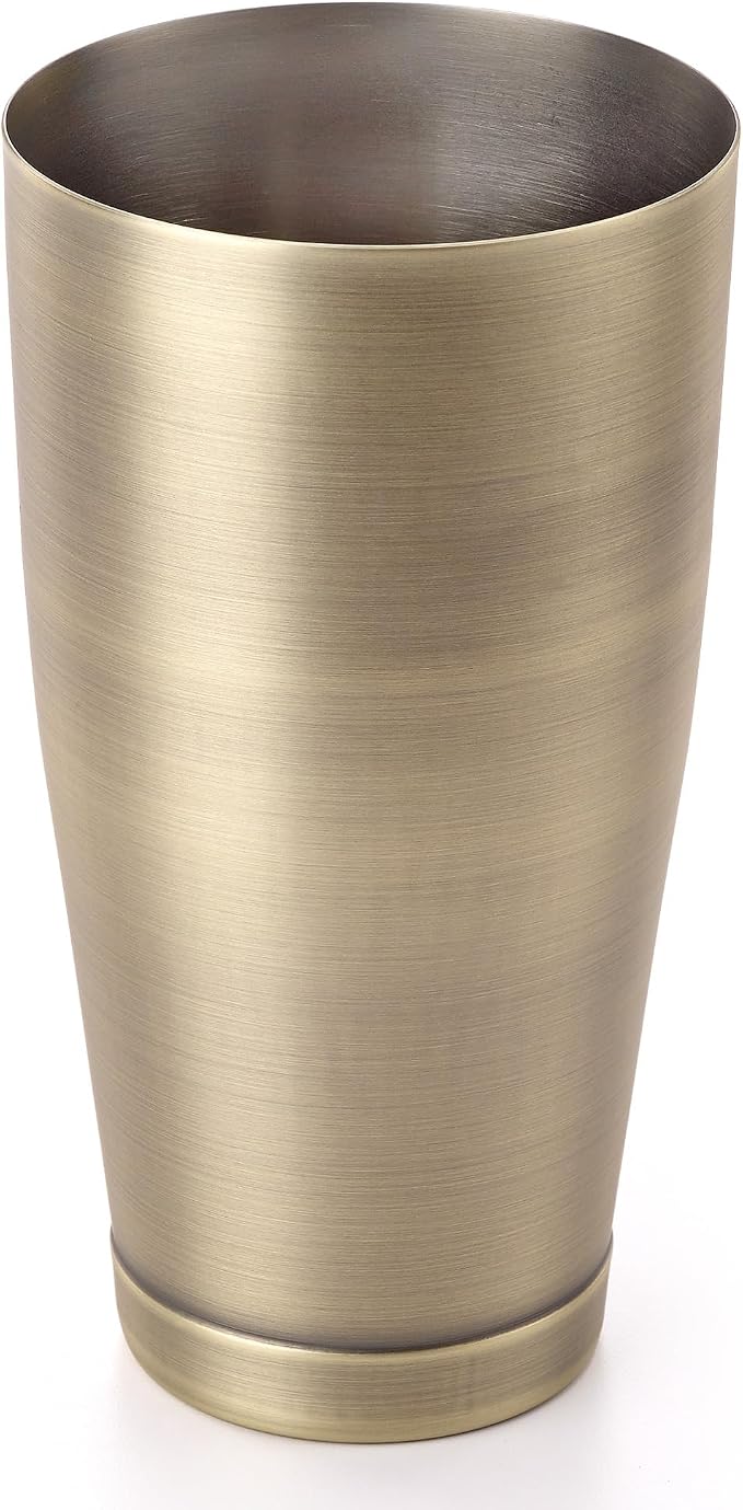 Barfly Cocktail Shaker Tin, Large 28 oz, Antique Gold - Image 2