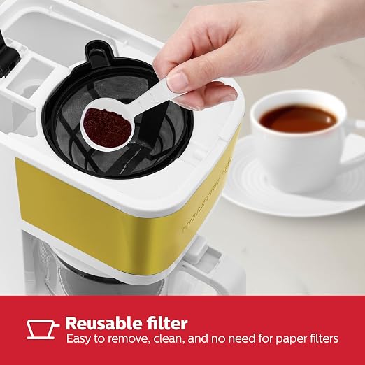 Holstein Housewares 5 Cup Coffee Maker – Compact Drip Coffee Machine - Image 5