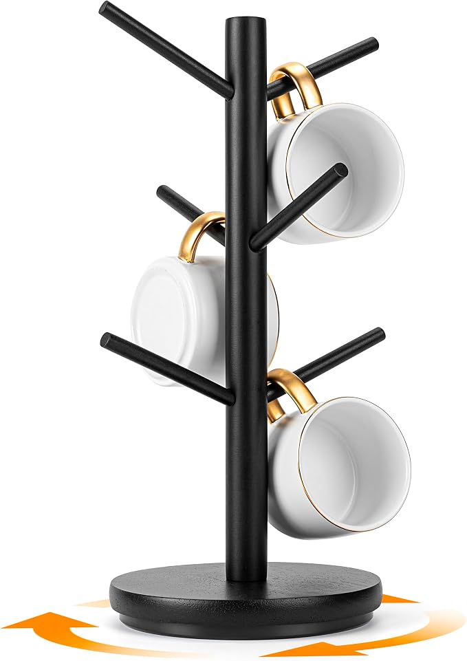 MyLifeUNIT Mug Holder Tree, 360° Rotated Coffee Cup Holder by MyLifeUNIT