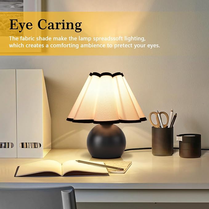 Matte Black Small Touch Control Table Lamp - Image 6