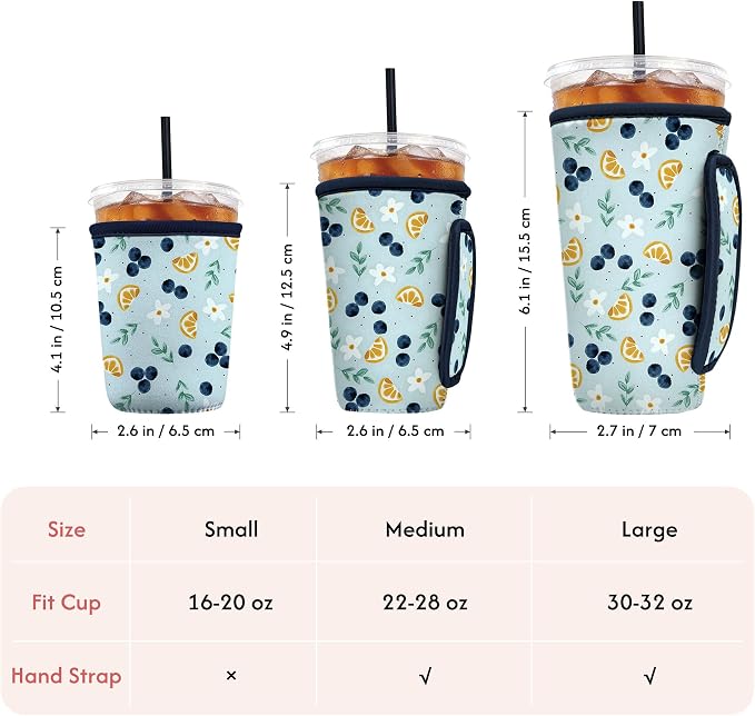 Reusable Insulated Neoprene Iced Coffee Sleeve - Image 4