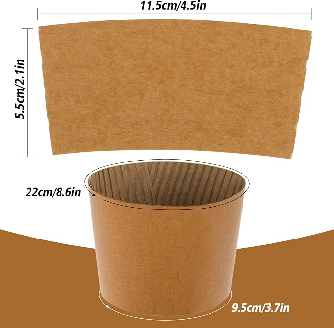 MAQIHAN 200PCS Coffee Cup Sleeves - Image 2