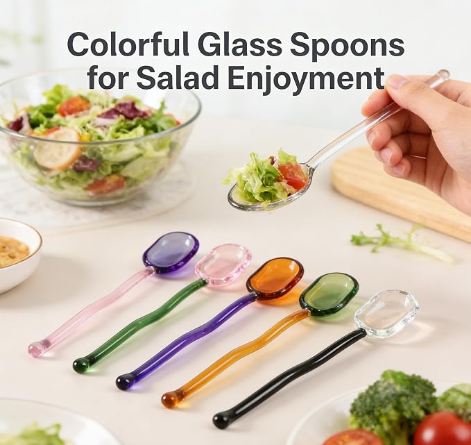 Glass Spoons 5/6 Pieces - Image 7