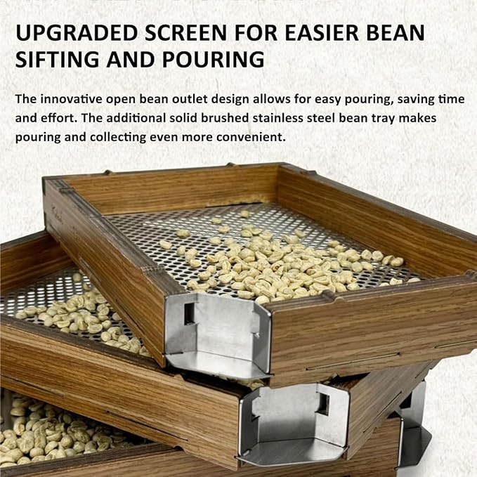 Coffee Bean Grading Sieve Set, 10-Grade Bean Sifter - Image 2