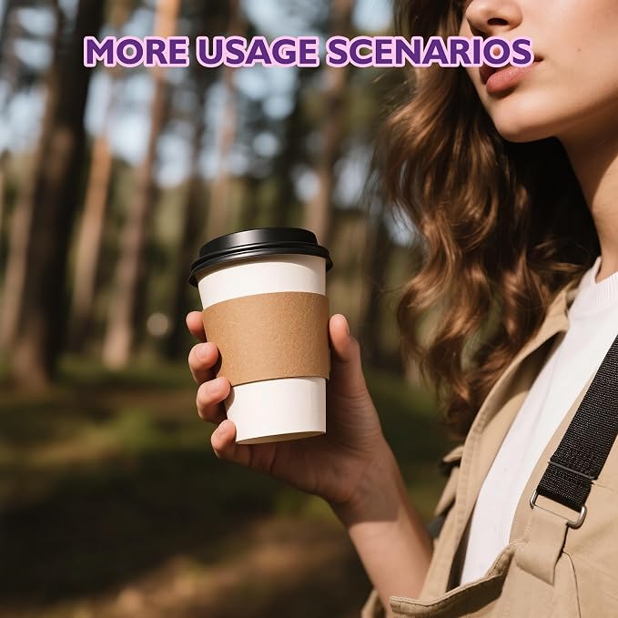 16 oz 100 Pack Disposable Coffee Cups - Image 9