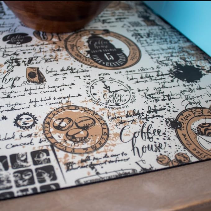 Coffee Maker Mat for Countertop – Absorbent, Non-Slip Coffee Bar Mat, Protects - Image 2