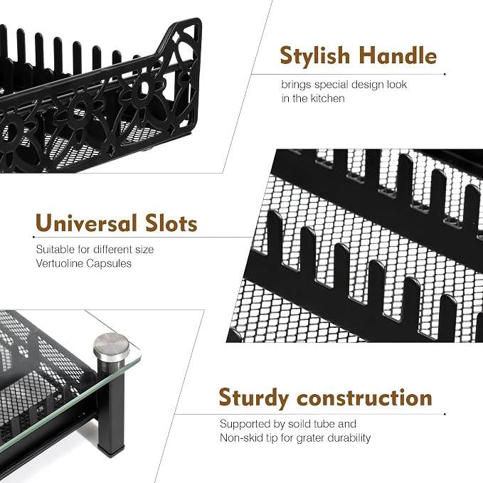RECAPS Crystal Tempered Glass Coffee Pod Drawer Organizer Compatible - Image 6