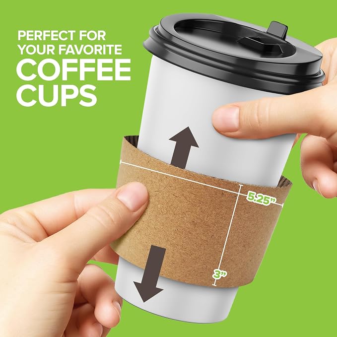 Stock Your Home 1000 Count Coffee Cup Sleeves - Image 3