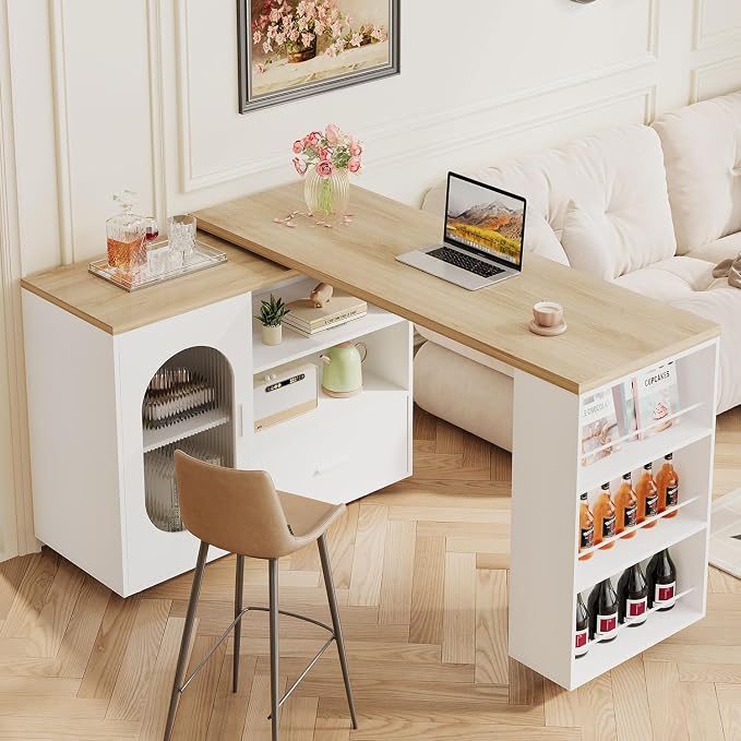 HSH 72.4” Rolling Kitchen Island - Image 9