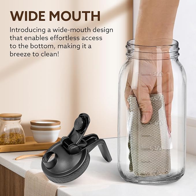 Mihlapi Breast Milk Pitcher, 32 OZ Mason Jar Pitcher - Image 4