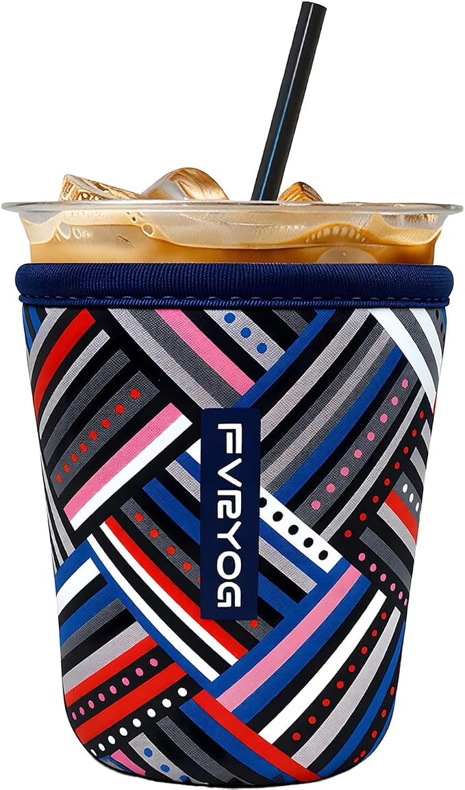 Reusable Insulated Neoprene Iced Coffee Sleeves by Fvryog