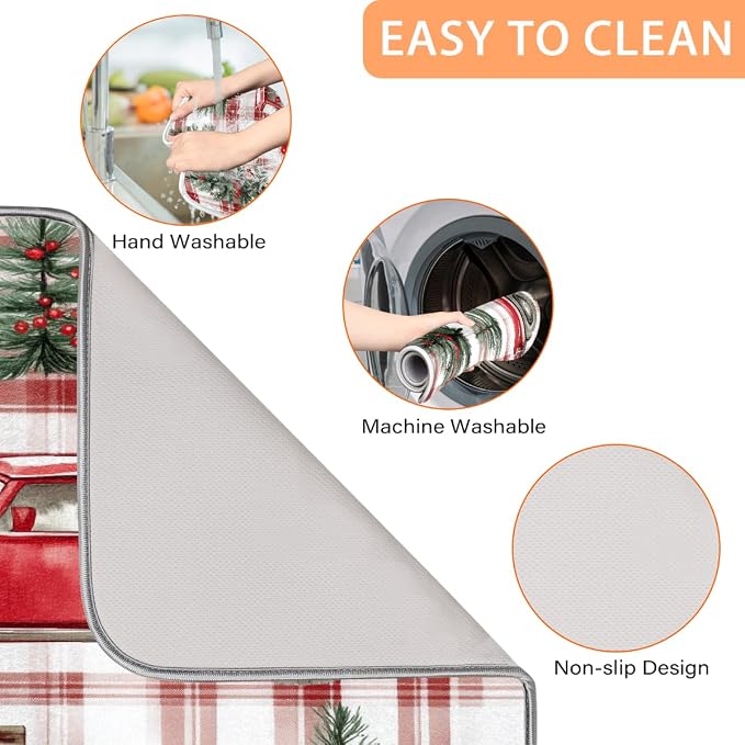 Dish Drying Mat, Kitchen Counter Quick Dry Pads - Image 4