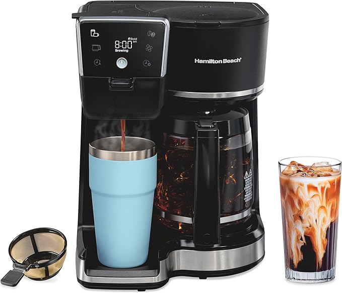 Hamilton Beach 2-Way 12 Cup Programmable Drip Hot and Iced Coffee Maker & by HamiltonBeach