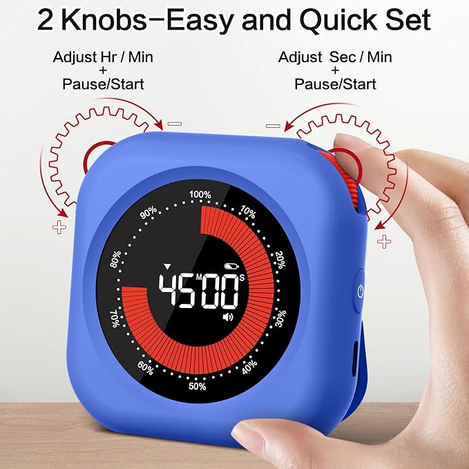 Visual Timer for Classroom Rechargeable, 10-Hour Digital Timers - Image 4