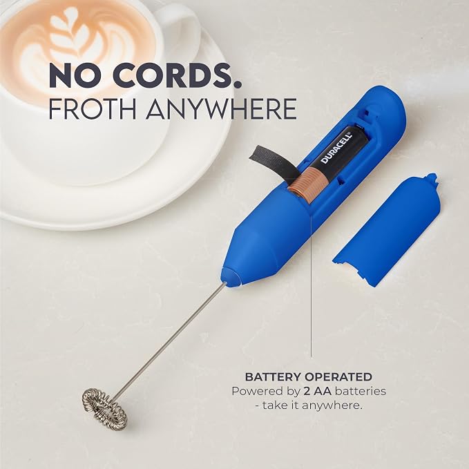 Zulay Kitchen Powerful Milk Frother AA Batteries Included – Ultra Fast Handheld - Image 4