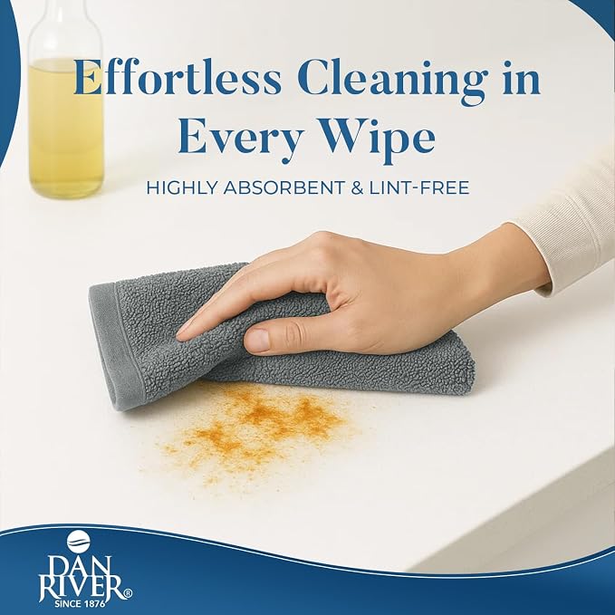 DAN RIVER Kitchen Bar Mops, 16 by 19 Inches, 100% Cotton Super Absorbent - Image 2