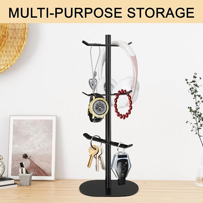 Cup Holder Tree with 6 Hooks, Metal Coffee Mug Rack Stand - Image 7