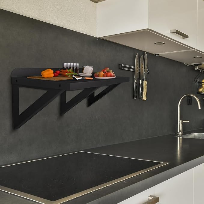 Stainless Steel Shelf Wall Mounted 12 x 24 Inches, Commercial Shelving - Image 2