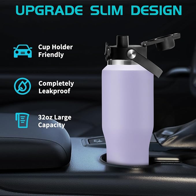 Insulated Water Bottle 32oz - Image 2