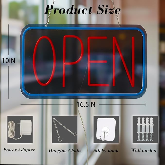 Open Sign for Business, LED Dimmable Neon Light - Image 2