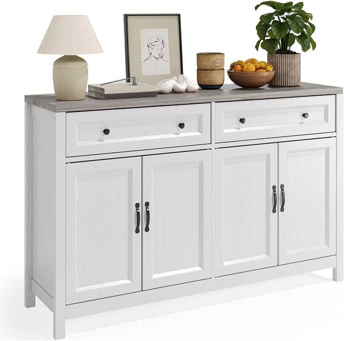 Gizoon Farmhouse Kitchen Sideboard Buffet Cabinet by Gizoon
