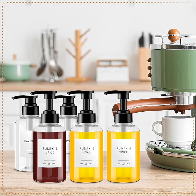 Maxdot 12 Pcs Coffee Syrup Dispenser Bottle - Image 6