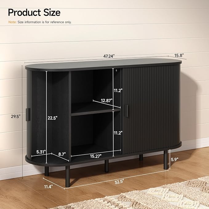 ONBRILL 48" Sideboard Buffet Cabinet - Image 2