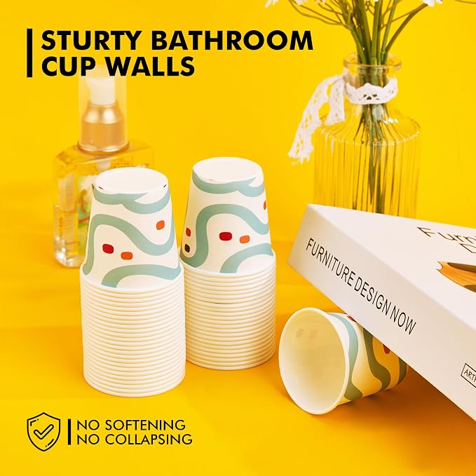 RACETOP Paper Cups 3 oz, Bathroom Cups 3 oz, Disposable Bathroom Paper Cups - Image 6