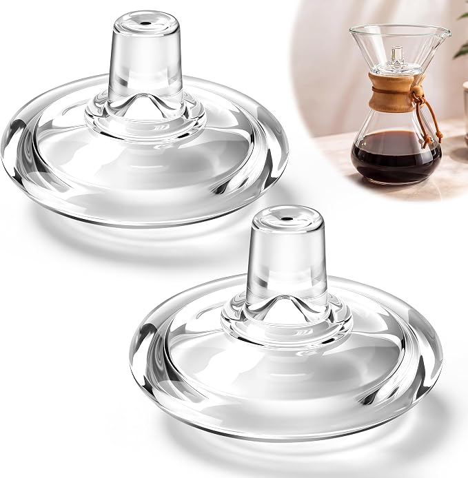 2 Pcs Glass Coffee Pot Lid Compatible by Unknown