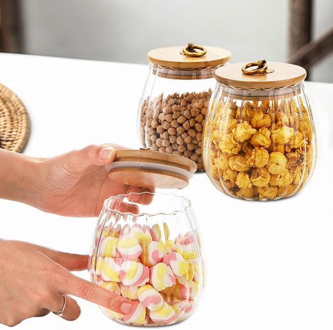 Frcctre 4 Pack 25 FL OZ Glass Storage Jars - Image 8