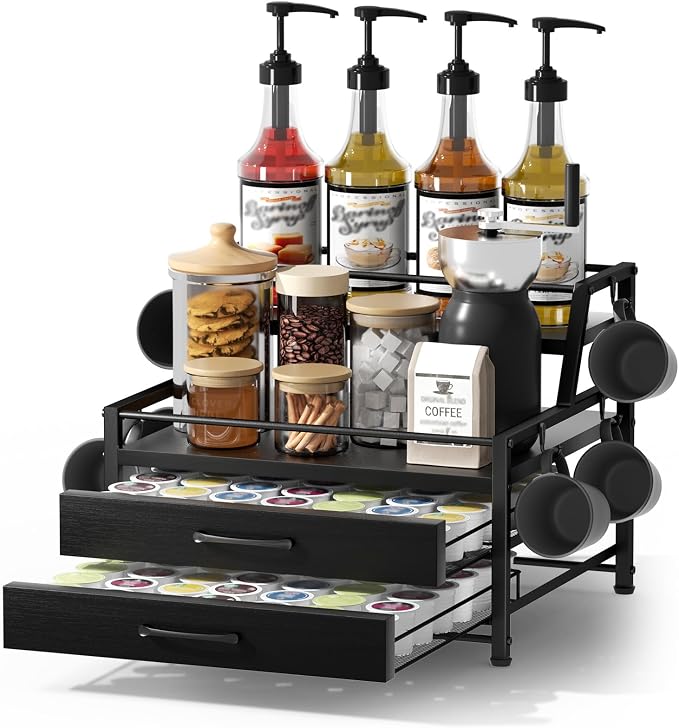 Homsorout Coffee Syrup Rack Organizer by Homsorout