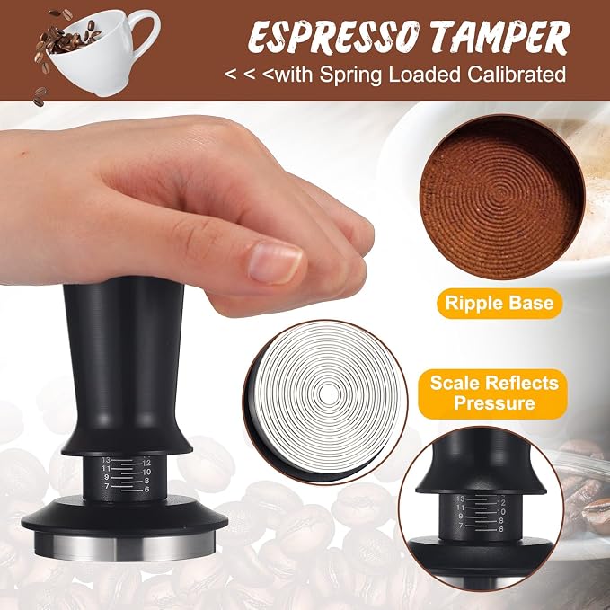 13 Pcs Espresso Accessories Set 51mm Tamper WDT Espresso Distribution TOOL Kit - Image 4