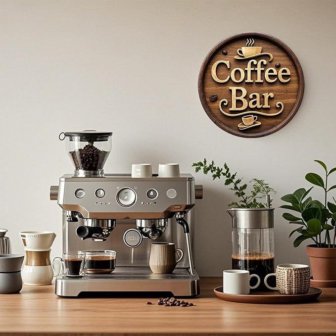 Wooden Coffee Bar Sign Decor - Image 3