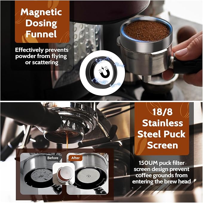 7 PCS Espresso Accessories, 54mm Espresso Tamper Tools, Coffee Distributor - Image 6